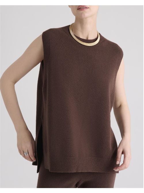 Gilet con Spacchi Manila Grace MANILA GRACE | M473VUME009